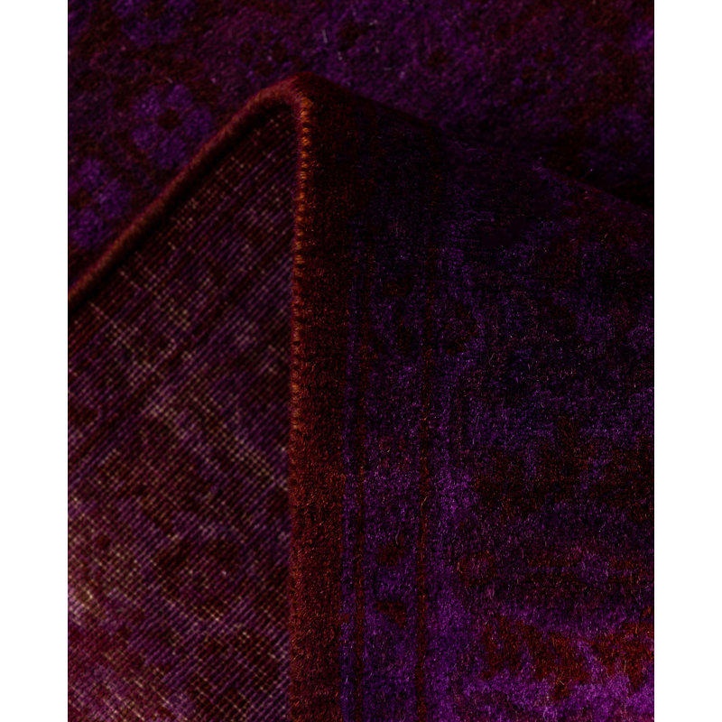 Huckstep One-of-a-Kind 2' 8" X 18' 5" Runner Wool Area Rug Purple
