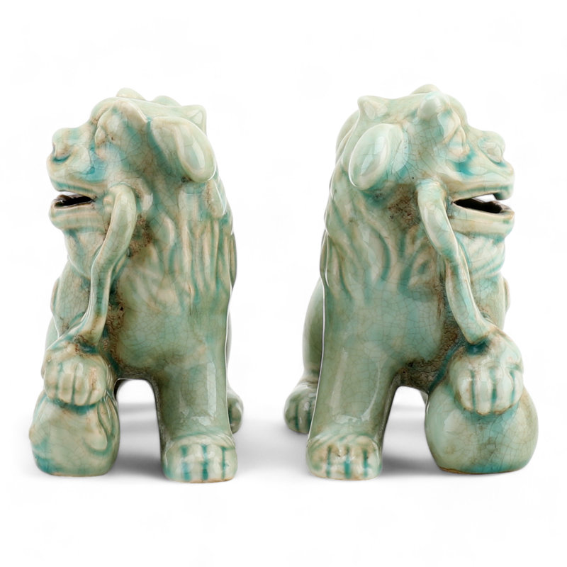 Porcelain Foo Dogs Pair