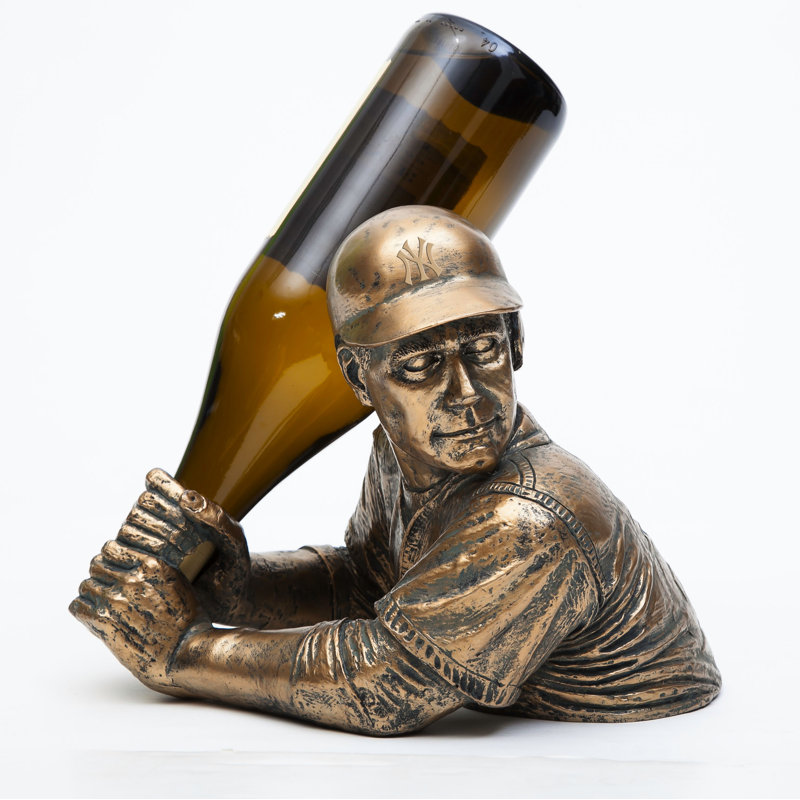 Support à vin de table pour 1 bouteille bam vino MLB, New York Yankees