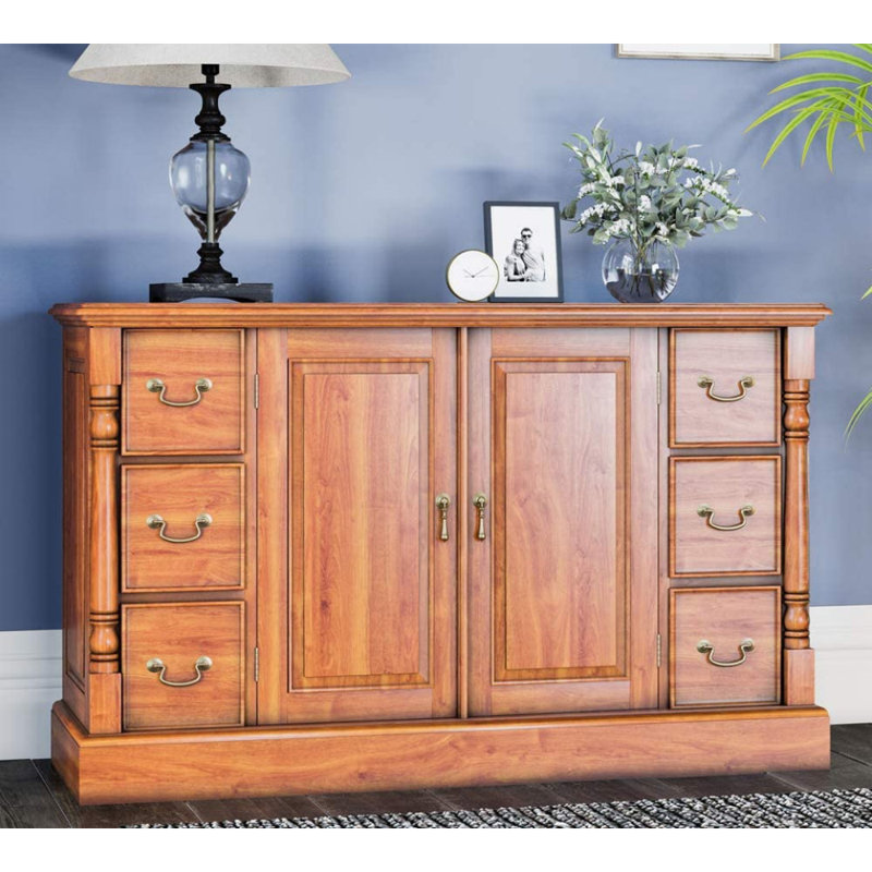 Cherity 125cm Solid Wood Sideboard