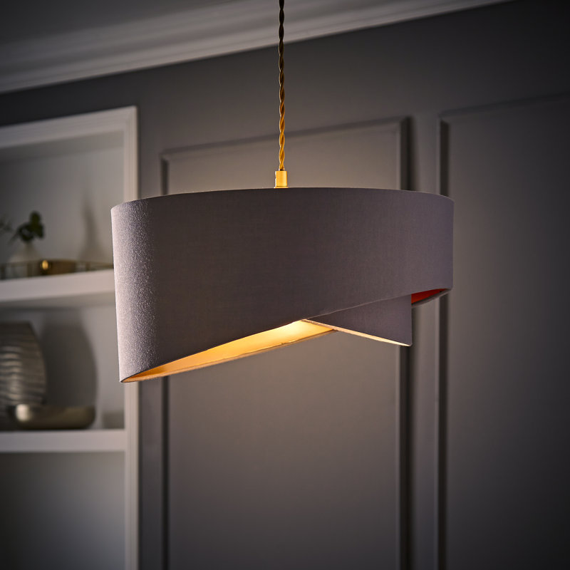 Basharat 1 - Light Novelty Lamp Shade, Grey