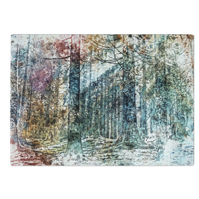 Tempered Glass Forest Chopping Board