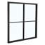Hailei Window Pane Framed Wall Mounted Accent Mirror