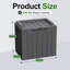 Boîte de rangement verrouillable en résine Furmax 31 gallons (ensemble de 2)-92953499