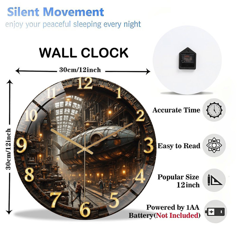 Horloge murale Steampunk