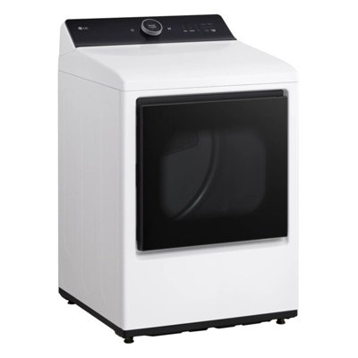 LG 7.3 cu. ft. Ultra Large High Efficiency Gas Turbosteam LG Easyload Door, Wi-Fi Connectivity, White