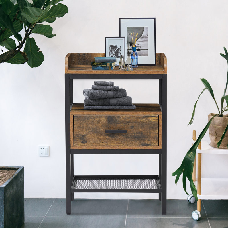 Vierling 15.75'' W Nightstand, Brown, Individual