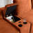 150" L-Shaped Sectional Sofa With Deep Seats, Corduroy Upholstery, USB Charging & Cup Holders-612139375-613206289