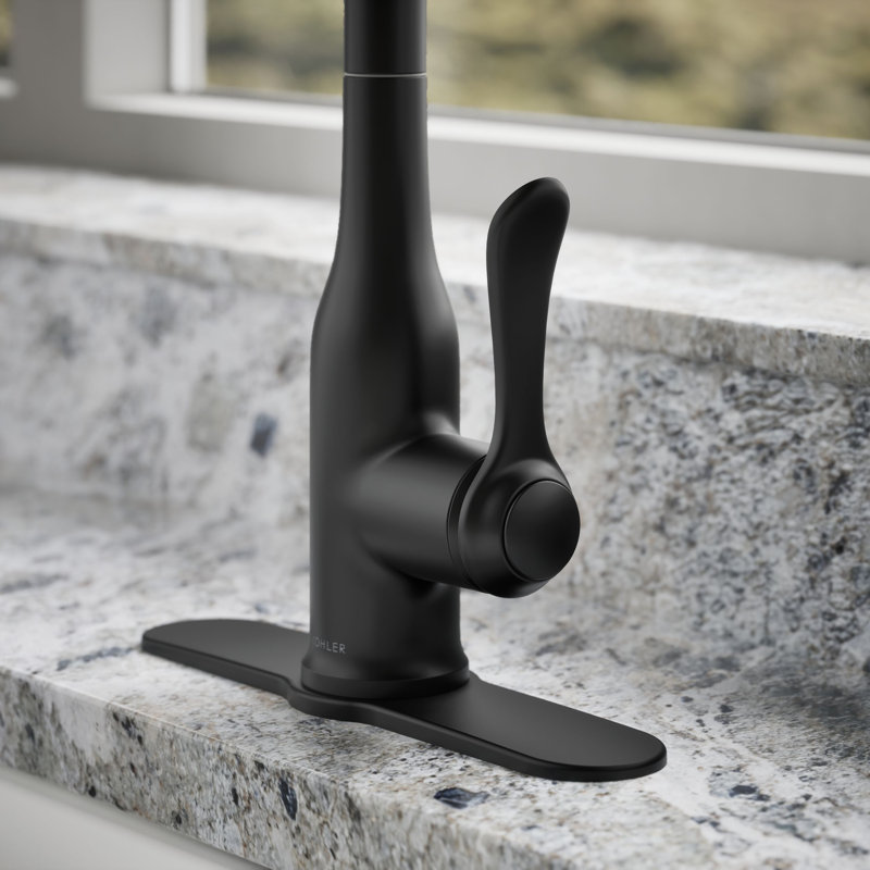 Motif Pulldown Kitchen Faucet, Matte Black