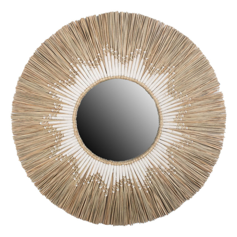 Miroir rond 30 po Seagrass