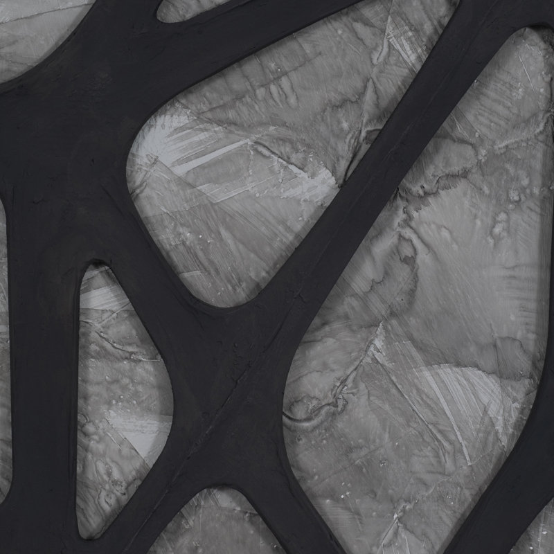 Set of 2 25X59" Ventre Dimensional Wall Art for Contemporary Homes.
