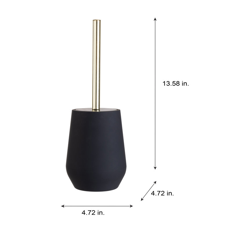 Brosse de toilette Bath Bliss, Noir