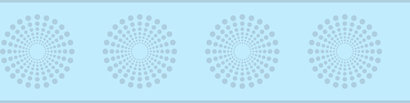 Bordure Candice Olson Kids Starburst, Bleu
