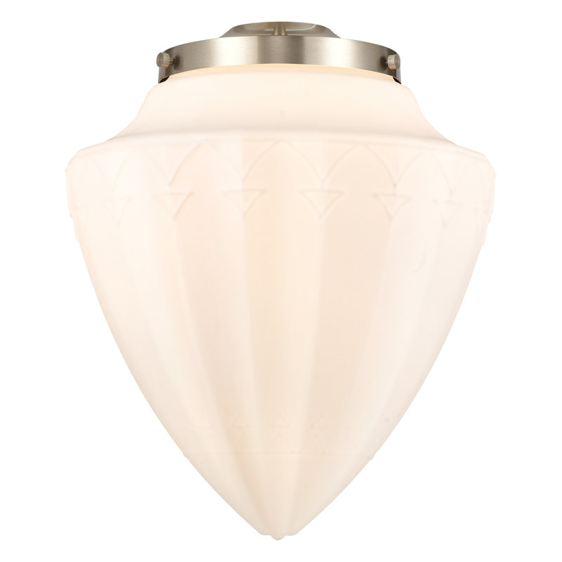 1 - Light Unique Geometric Pendant, Black Antique Brass, Matte White