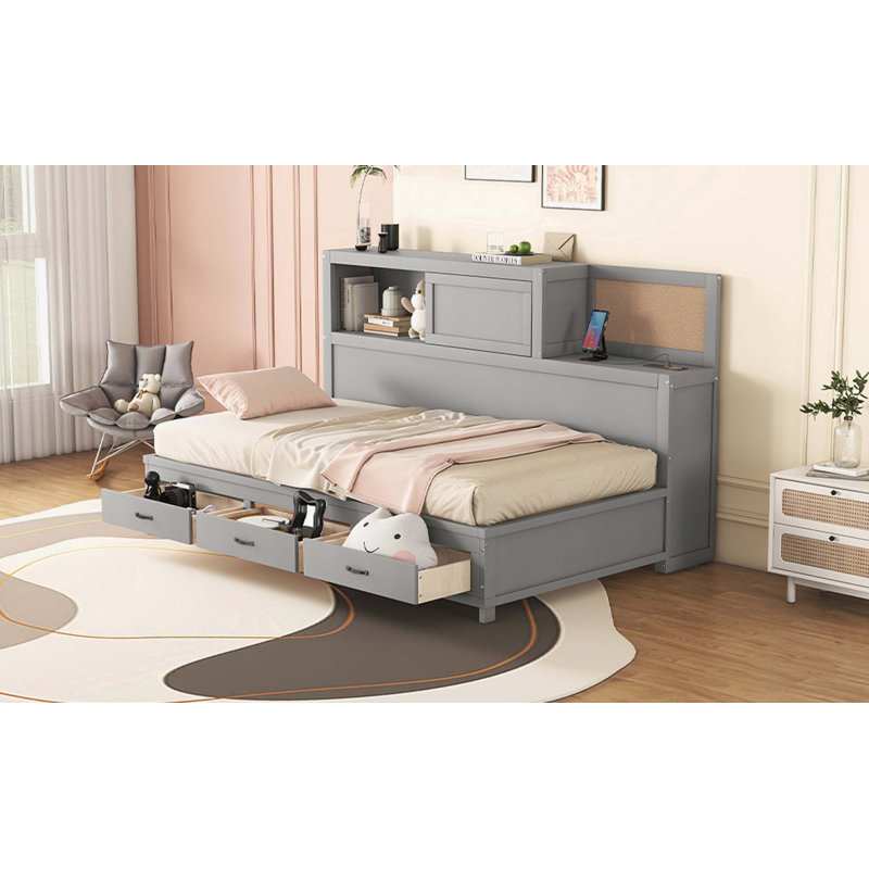 Calil Daybed, Full, Gray