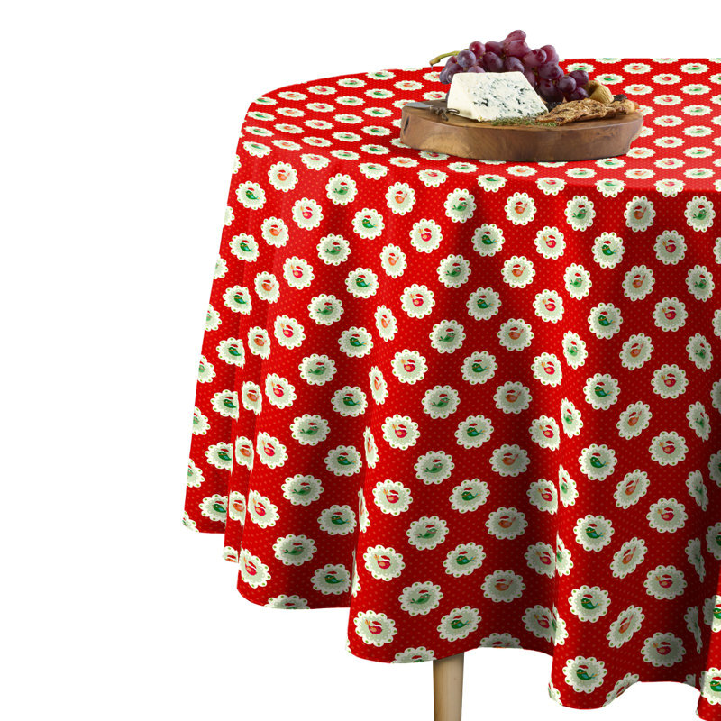 Kirk Floral Round Tablecloth, 60" W x 60" L