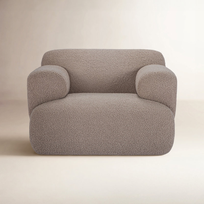 Kuma Club Chair, Brown Sherling