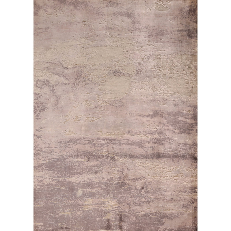 Tapis abstrait en laine Earth Tone