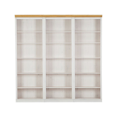 Demetricia 223cm H x 222cm W Library Bookcase