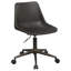 Ralston Brown Upholstered Adjustable Home Office Desk Chair