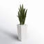 Emele 48'' Faux Sansevieria Plant in Stone Planter
