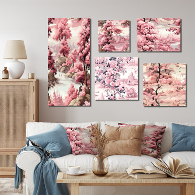 Retta - Floral Wall Art Prints Set Of 5