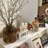 Modern Double-Sided Magazine Rack And Bookshelf Organizer With 12 Storage Compartments, Freestanding Display Shelf For Living Room Or Office, 47.2” High White Storage Cabinet