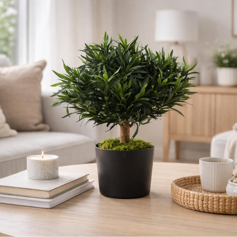 40cm Faux Evergreen Plant in Pot Liner