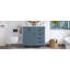 Meuble-lavabo 36 po avec comptoir en céramique, structure en bois massif, armoire en bois aggloméré et peuplier, tiroirs rabattables, tablette réglable (robinet non inclus)-676314254
