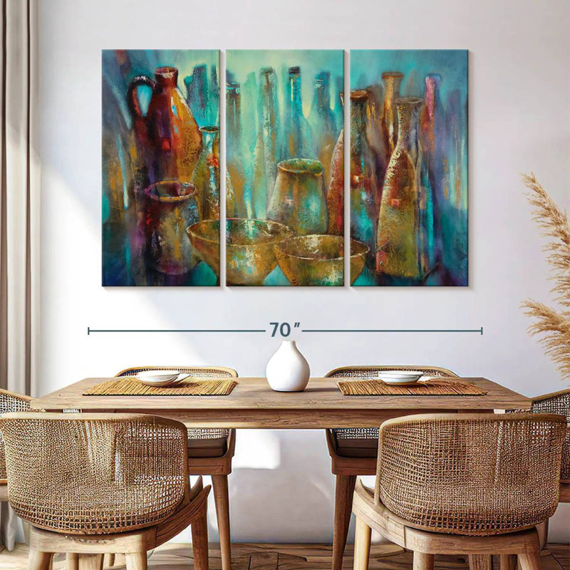 Senne Still Life Golden Bowles, 42" H x 65" W