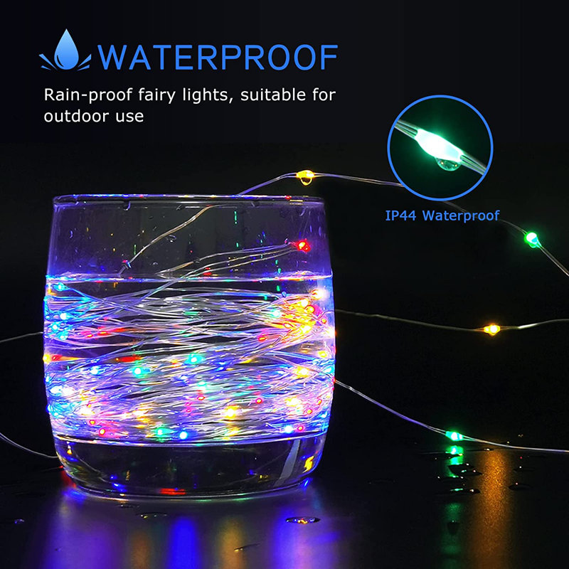 Shadybrook 396' Battery Powered 100 - Bulb String Lights, Teal