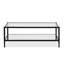 Table basse rectangulaire avec miroir 45 po Hera