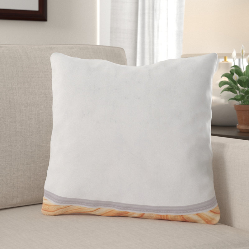 Housse et insert de coussin carré extérieur Efird, Microsuède, Intérieur