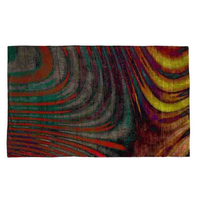 Couverture à imprimé psychédélique, 65 po x 80 po
