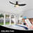 Efemena 45'' Ceiling Fan with LED Lights-1961324218
