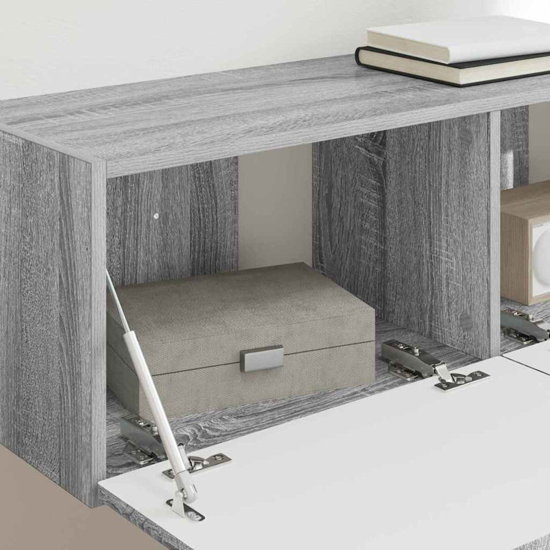 Unfinished TV Stand, Grey Sonoma, 29.5cm H x 98cm L x 31cm W