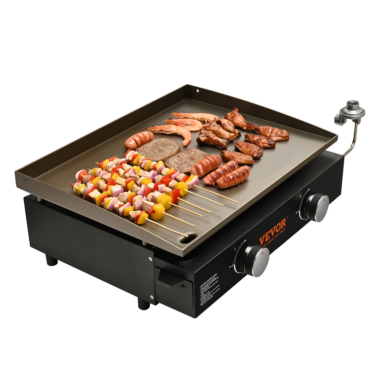 VEVOR 2 Burner Free Standing Liquid Propane Gas Grill