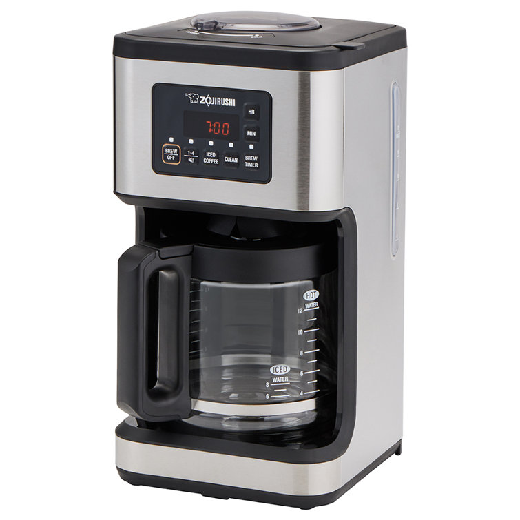 GE 12-Cup Stainless Steel Residential Drip Coffee Maker in the