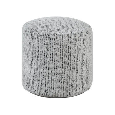 Ari 16" Dia Modern & Contemporary Luxurious Chenille Pouf with Versatile Cylindrical Accent Seating, Non-slip Stability