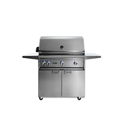 3-Burner Convertible Gas Grill with Rotisserie