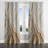 Strout - Champagne Grommet Curtain - Blackout Abstract Curtain - 1 Panel-2106429368-2105974431