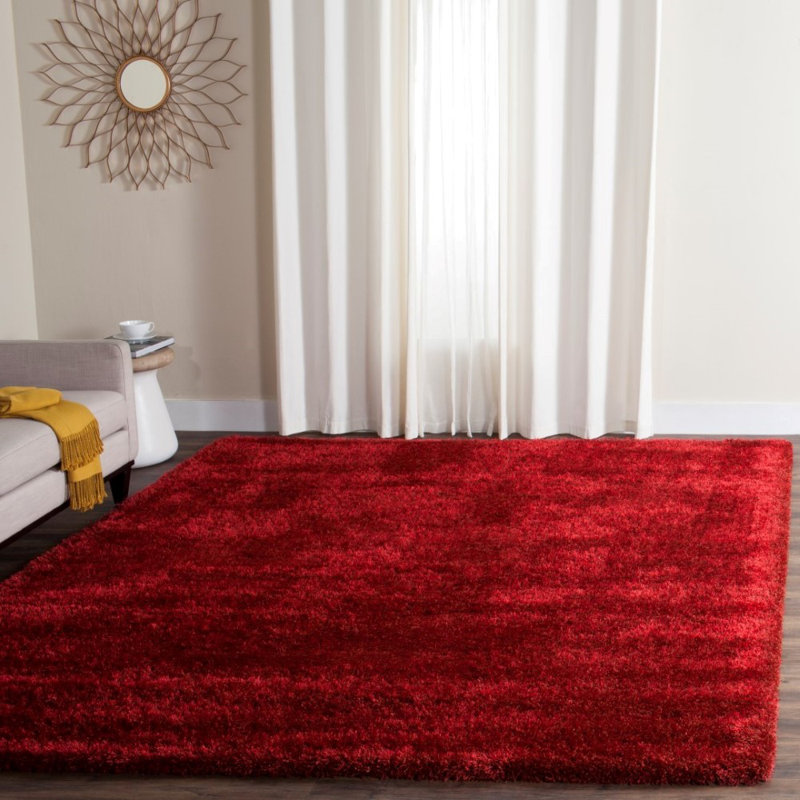 Delane Red Area Rug, Rectangle 5'1" x 7'6"
