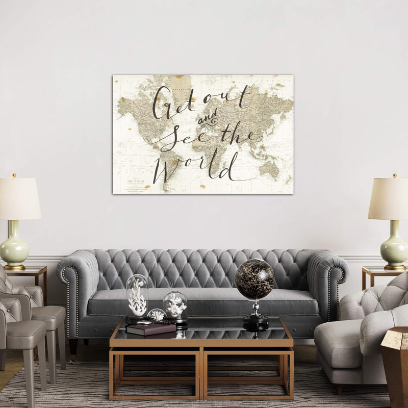 Get Out And See The World by Sara Zieve Miller - Wrapped Canvas Print, 66.04 cm H x 45.72 cm W x 1.91 cm D