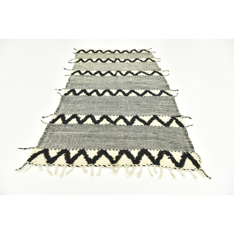 Tapis de couloir noir Kalmanovitz