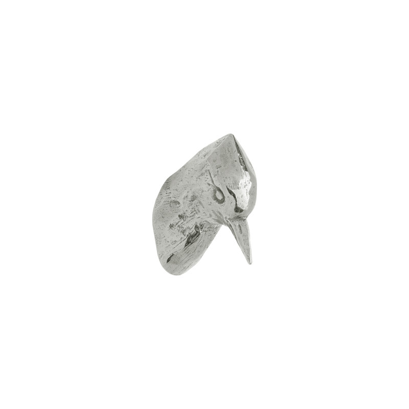 Bird Bronze Novelty Knob, White Bronze Dark