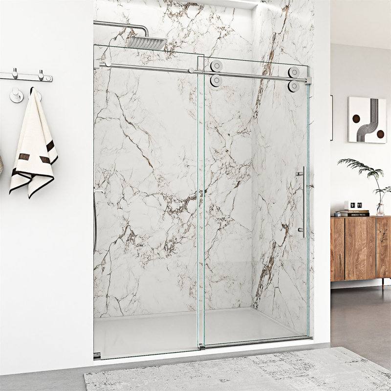 Frameless Single Sliding Shower Door