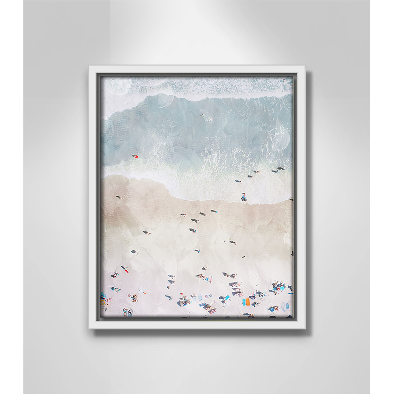 Beaching Out I Print by Milli Villa, 9.5'' W x 11.5'' H, White Floater