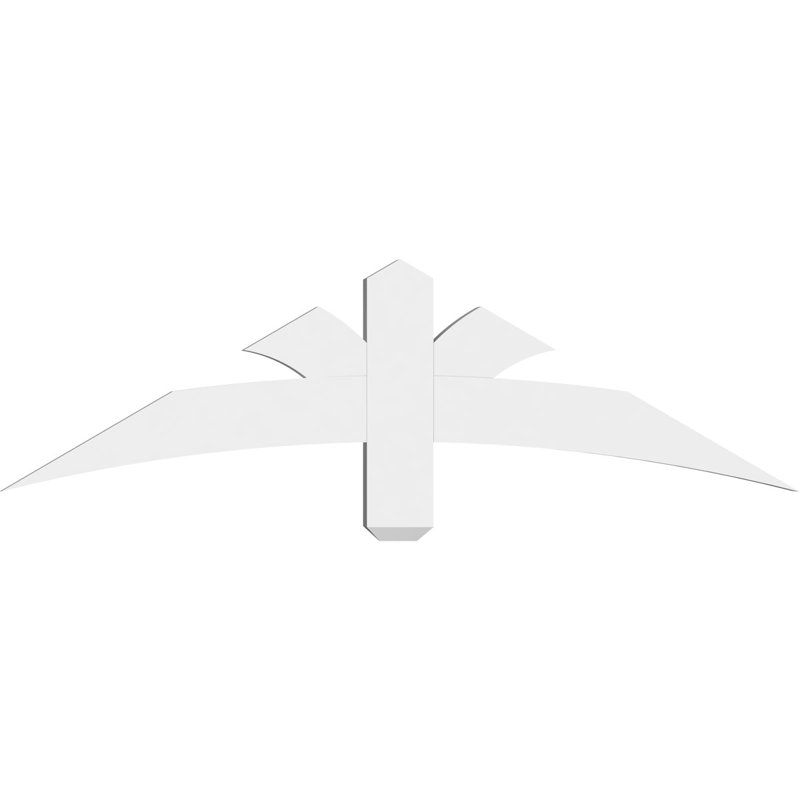 Support pour pignon Davenport, H 14 po x l 48 po (pas: 7/12), P 2 po x F 4 po, PVC