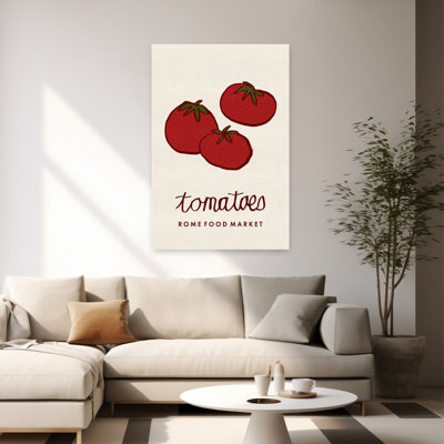 «Fresh Market Tomatoes Rustic Fruit Summer», art mural