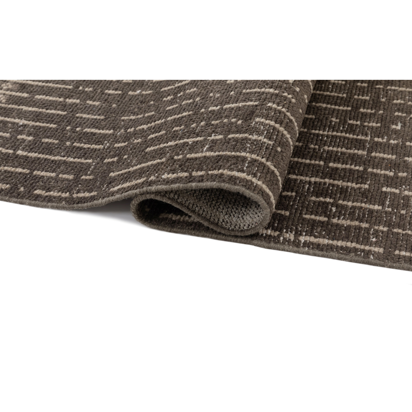 Vanna Hand-Knotted Striped Wool Rug, Grey, 2'x3'